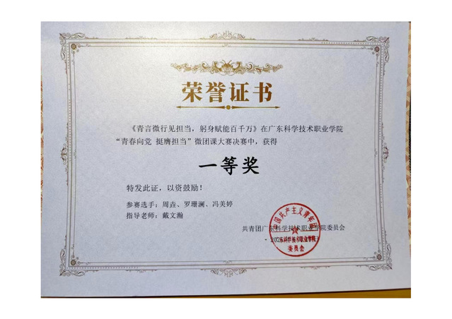2025学工口获奖证书-校级